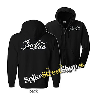 ŽINČICA - čierna detská mikina na zips