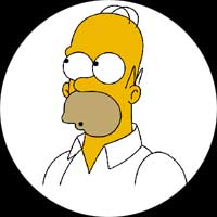 HOMER SIMPSON - 01 - odznak