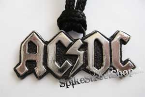 AC/DC - Logo - kovový strieborný prívesok