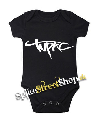 2 PAC - Tupac Nápis Logo - čierne detské body