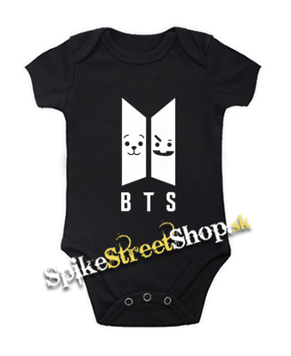 BTS - Emoji BT21 Logo - čierne detské body
