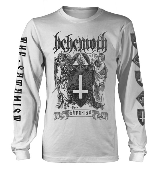BEHEMOTH - The Satanist White - biele pánske tričko s dlhými rukávmi