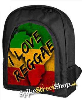 I LOVE REGGAE - RASTA COLOUR - ruksak