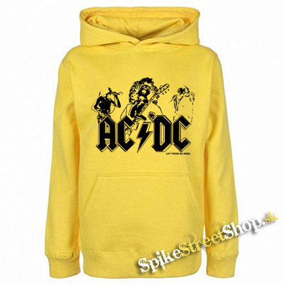 AC/DC - Let There Be Rock - žltá pánska mikina