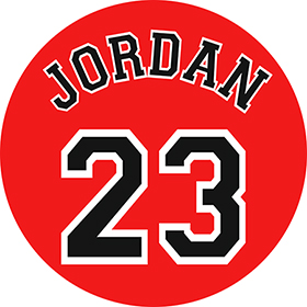 Podložka pod myš JORDAN 23 - okrúhla