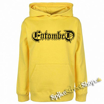 ENTOMBED - Logo - žltá pánska mikina