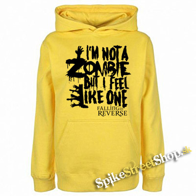 FALLING IN REVERSE - I'm Not A Zombie - žltá pánska mikina
