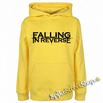 FALLING IN REVERSE - Logo - žltá pánska mikina