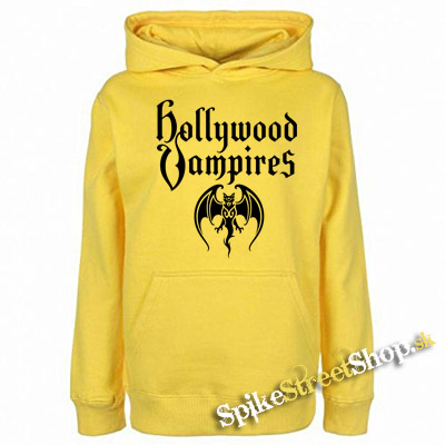HOLLYWOOD VAMPIRES - Logo - žltá pánska mikina