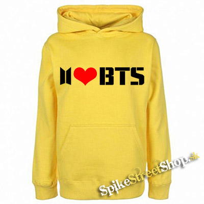 I LOVE BTS - Motive 2 - žltá pánska mikina
