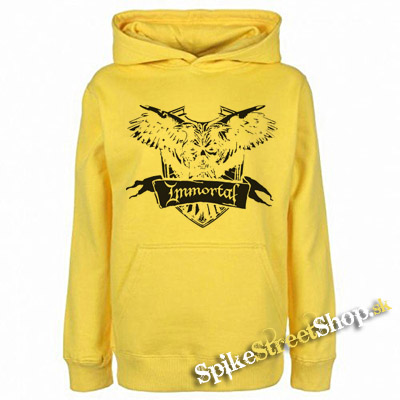 IMMORTAL - Crest - žltá pánska mikina