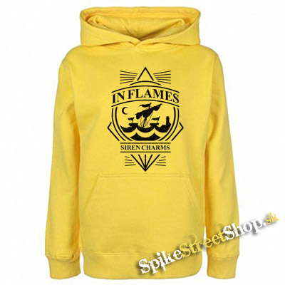 IN FLAMES - Siren Charms - žltá pánska mikina