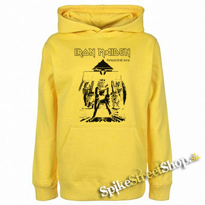 IRON MAIDEN - Powerslave - žltá pánska mikina