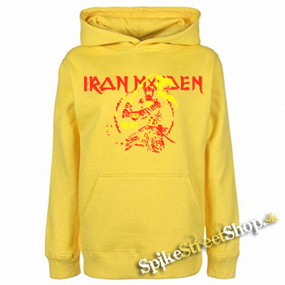 IRON MAIDEN - Red Yellow Senjutsu Samurai - žltá pánska mikina