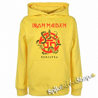 IRON MAIDEN - Senjutsu Snake - žltá pánska mikina