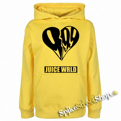 JUICE WRLD - Broken Heart - žltá pánska mikina
