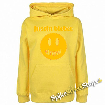 JUSTIN BIEBER - Drew - žltá pánska mikina