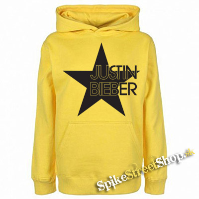 JUSTIN BIEBER - Star - žltá pánska mikina