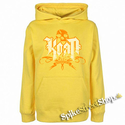 KORN - Logo Crest Bakersfield Orange - žltá pánska mikina