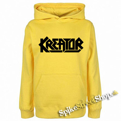 KREATOR - Logo Black - žltá pánska mikina