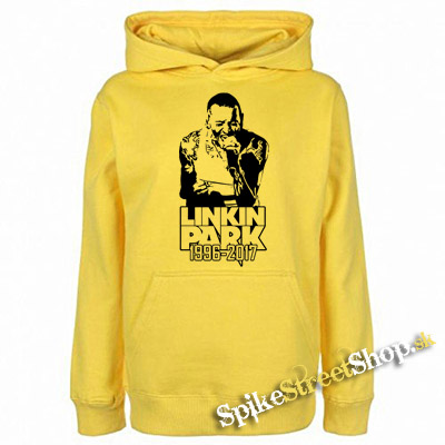 LINKIN PARK - Chester 1976-2017 - žltá pánska mikina