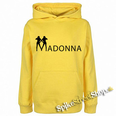 MADONNA - Logo - žltá pánska mikina