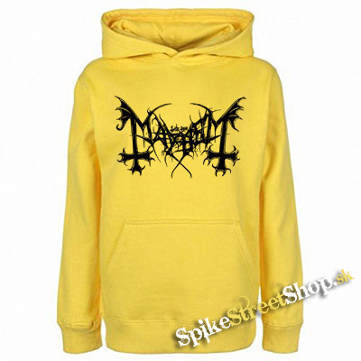 MAYHEM - Logo - žltá pánska mikina