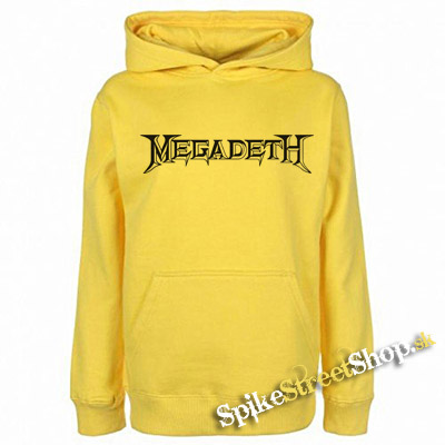 MEGADETH - Logo - žltá pánska mikina