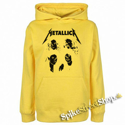 METALLICA - Band Justice Time - žltá pánska mikina