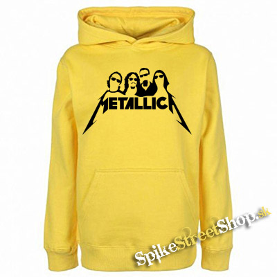 METALLICA - Hardwired Band - žltá pánska mikina