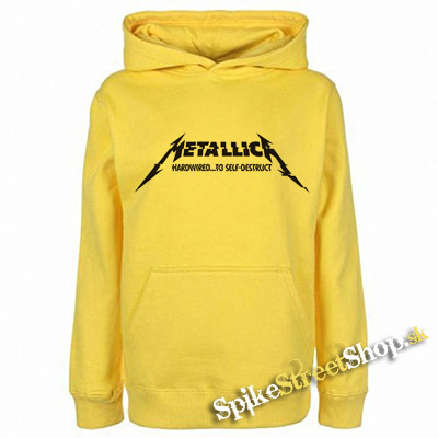 METALLICA - Hardwired To Self Destruct - žltá pánska mikina