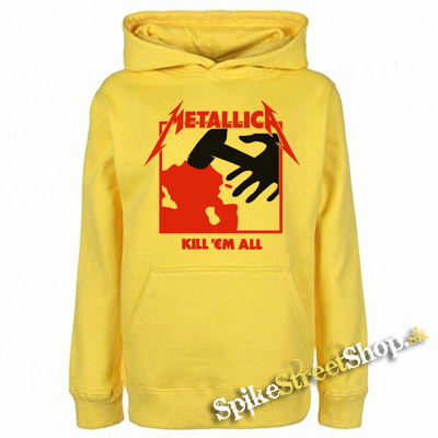METALLICA - Kill Em All - žltá pánska mikina