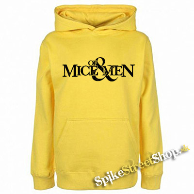 OF MICE AND MEN - Logo - žltá pánska mikina