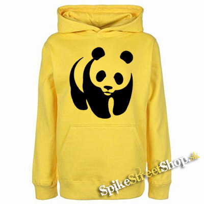 PANDA - žltá pánska mikina