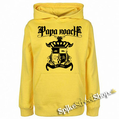 PAPA ROACH - Logo - žltá pánska mikina