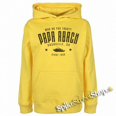 PAPA ROACH - Vacaville Since 1993 - žltá pánska mikina