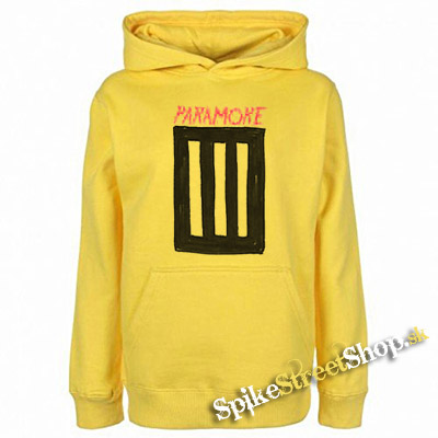 PARAMORE - 3 Bar - žltá pánska mikina