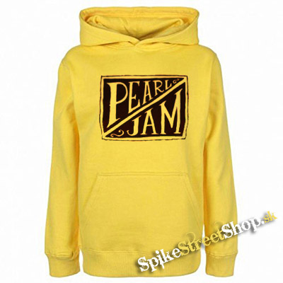 PEARL JAM - Logo - žltá pánska mikina