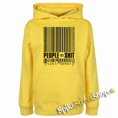 PEOPLE SHIT - žltá pánska mikina