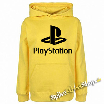 PLAYSTATION - Logo - žltá pánska mikina