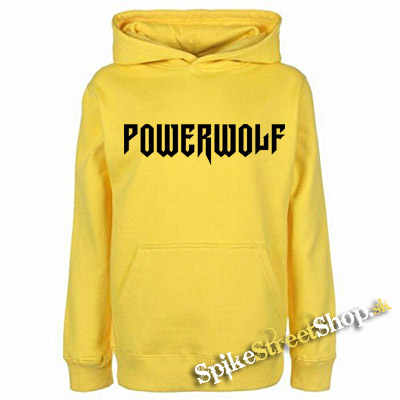 POWERWOLF - Logo - žltá pánska mikina