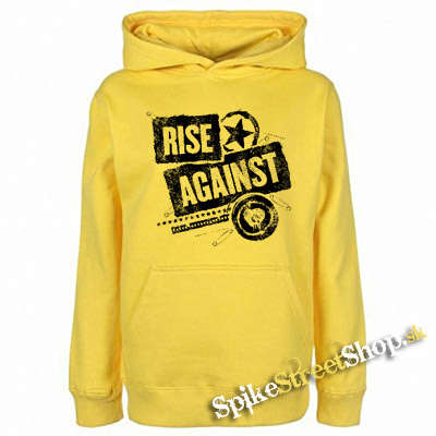 RISE AGAINST - Patched Up - žltá pánska mikina