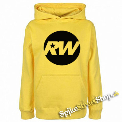 ROBBIE WILLIAMS - Logo - žltá pánska mikina