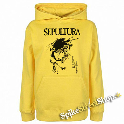 SEPULTURA - Beneath The Remains - žltá pánska mikina