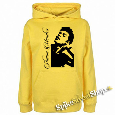 SHAWN MENDES - Logo And Portrait - žltá pánska mikina
