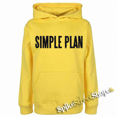 SIMPLE PLAN - žltá pánska mikina
