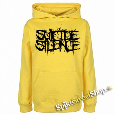 SUICIDE SILENCE - Logo - žltá pánska mikina