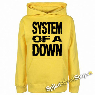 SYSTEM OF A DOWN - Logo - žltá pánska mikina