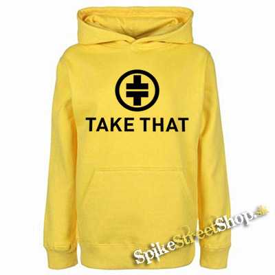 TAKE THAT - Logo - žltá pánska mikina