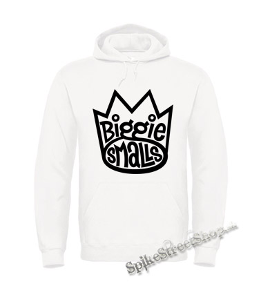 BIGGIE SMALLS - Logo - biela pánska mikina